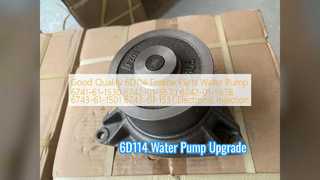 6CT 6CT8.3 Ekskavatörler için 6D114 Su Pompası
