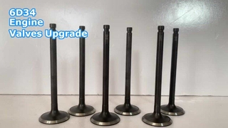 Mitsubishi 6D34 Engine Valves SK230 Excavator Parts